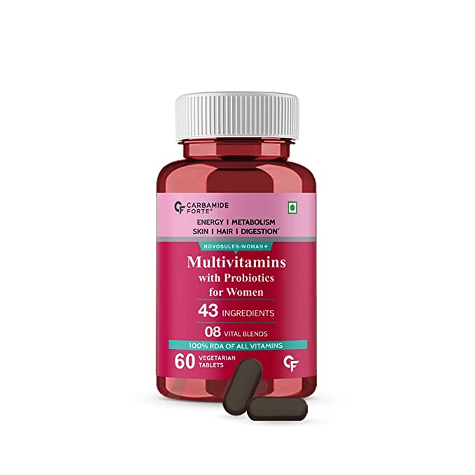 Carbamide Forte Multivitamins with Probiotics for Women Vegetarian Tablet