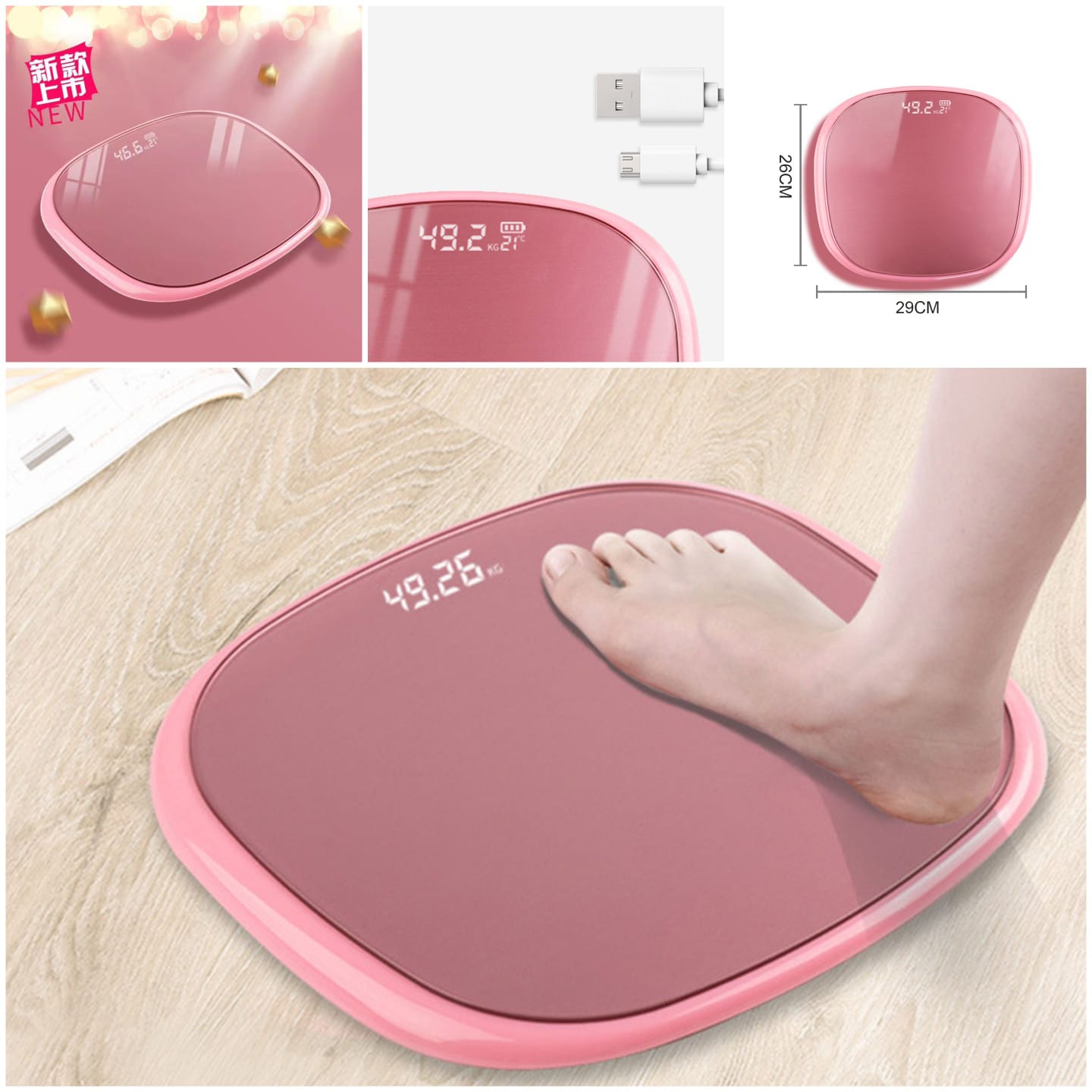 Cynor Digital Weighing Scale with LCD Display